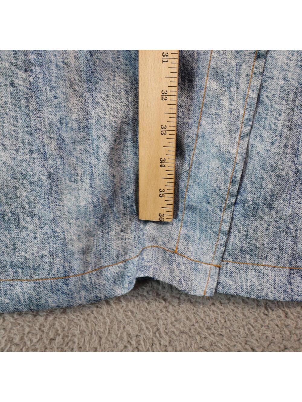 Diesel Light Blue Acid-Wash Denim Maxi Skirt - Picture 4 of 11